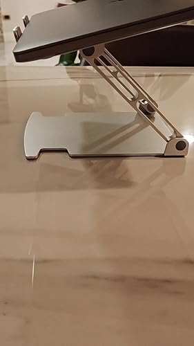 Glangeh Supporto Laptop In Alluminio - Stand Regolabile Ergonomico Per PC 10-16 Pollici - Foto 9