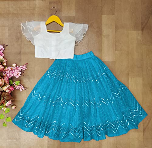 Image of Integrity baby girls net & orgenza lehanga choli (2-8 Years)