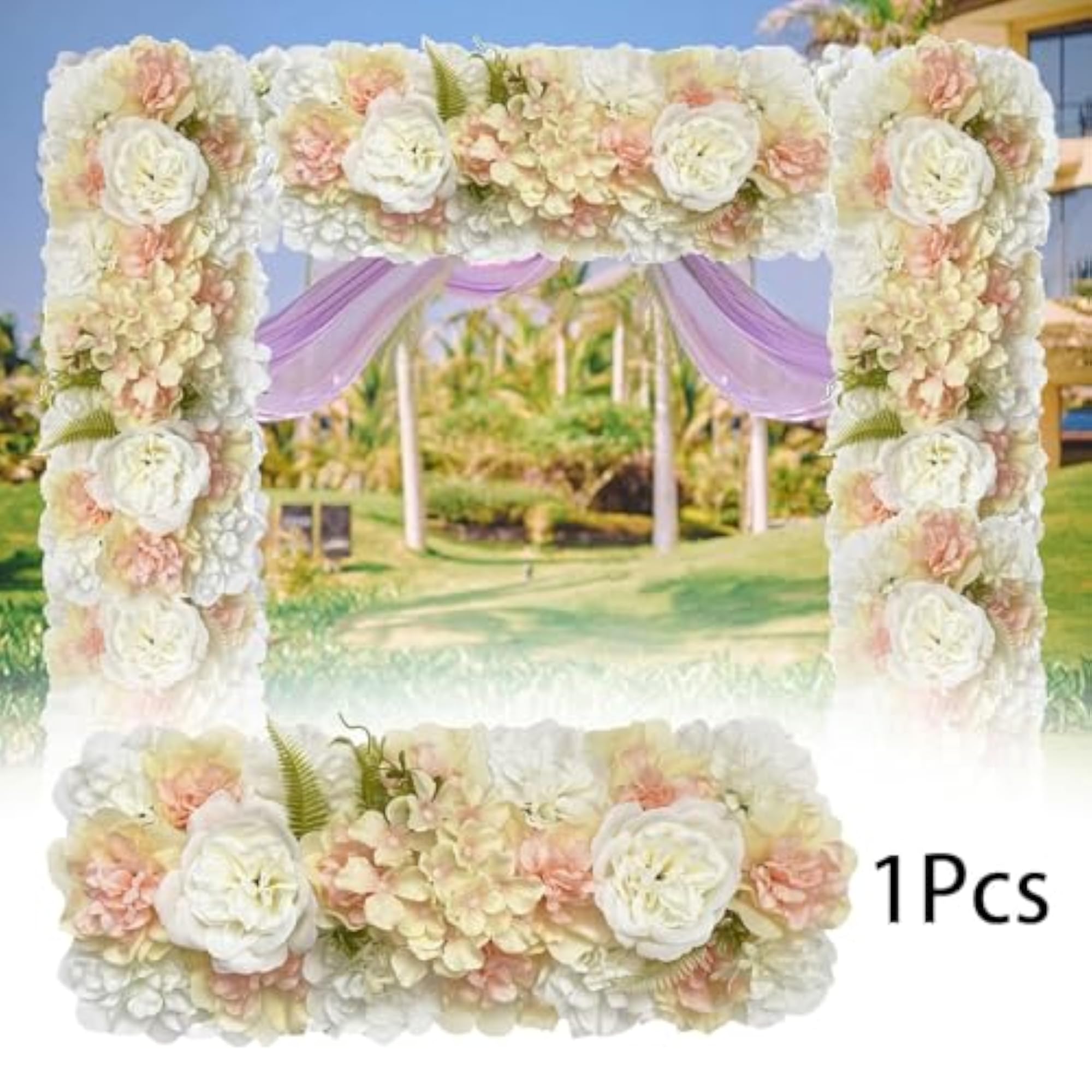 Artificial Flower Panel for Table Centerpieces