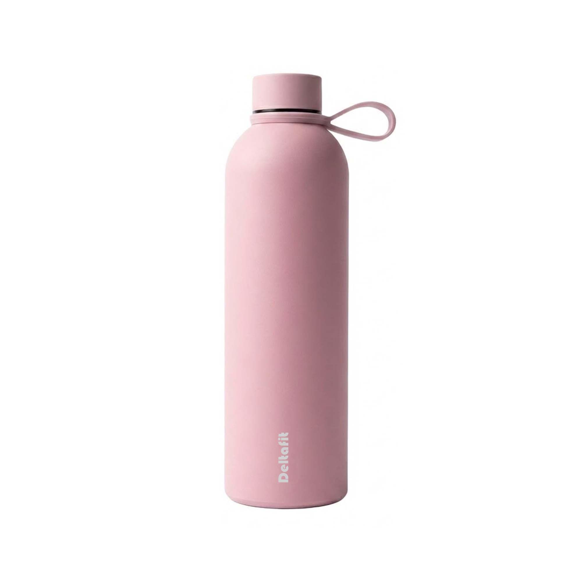 Deltafit 750ml Insulated Stainless Steel Water Bottle – Vacuum Flask for Gym, Sports, School & Office – Leakproof, Double Walled, BPA-Free Metal Drinks Bottle – Keeps Hot & Cold (Pink)
