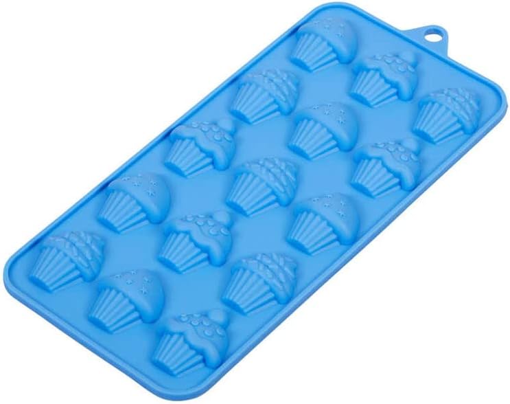 Cupcake Silicone Candy Mold, 15 Cavities