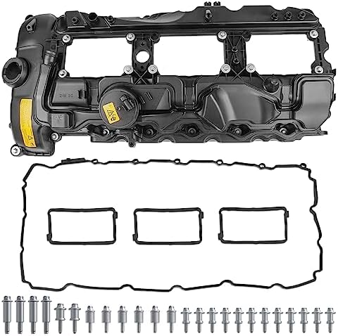 MOSTPLUS 11127570292 Engine Valve Cover Compatible with BMW 2011-2014 X3 X5 X6 335i 535i 2013-2014 740i 2012-2014 640i 2011-2013 135i