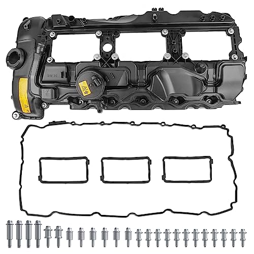 MOSTPLUS 11127570292 Engine Valve Cover Compatible with BMW 2011-2014 X3 X5 X6 335i 535i 2013-2014 740i 2012-2014 640i 2011-2013 135i