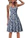 FENSACE Womens Summer Casual Flared Floral Midi Dresses For Women, 18016-3, Medium