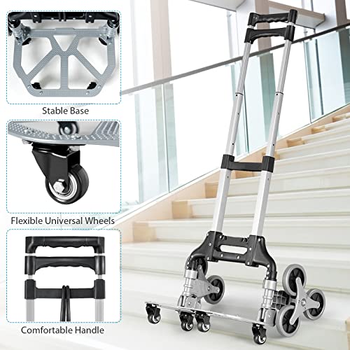 Carretilla plegable de mano con 10 ruedas y mango ajustable miniatura 6