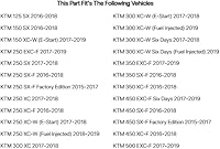 Vista 2 de TUSK Asa de agarre naranja para KTM 500 EXC-F 2017-2019