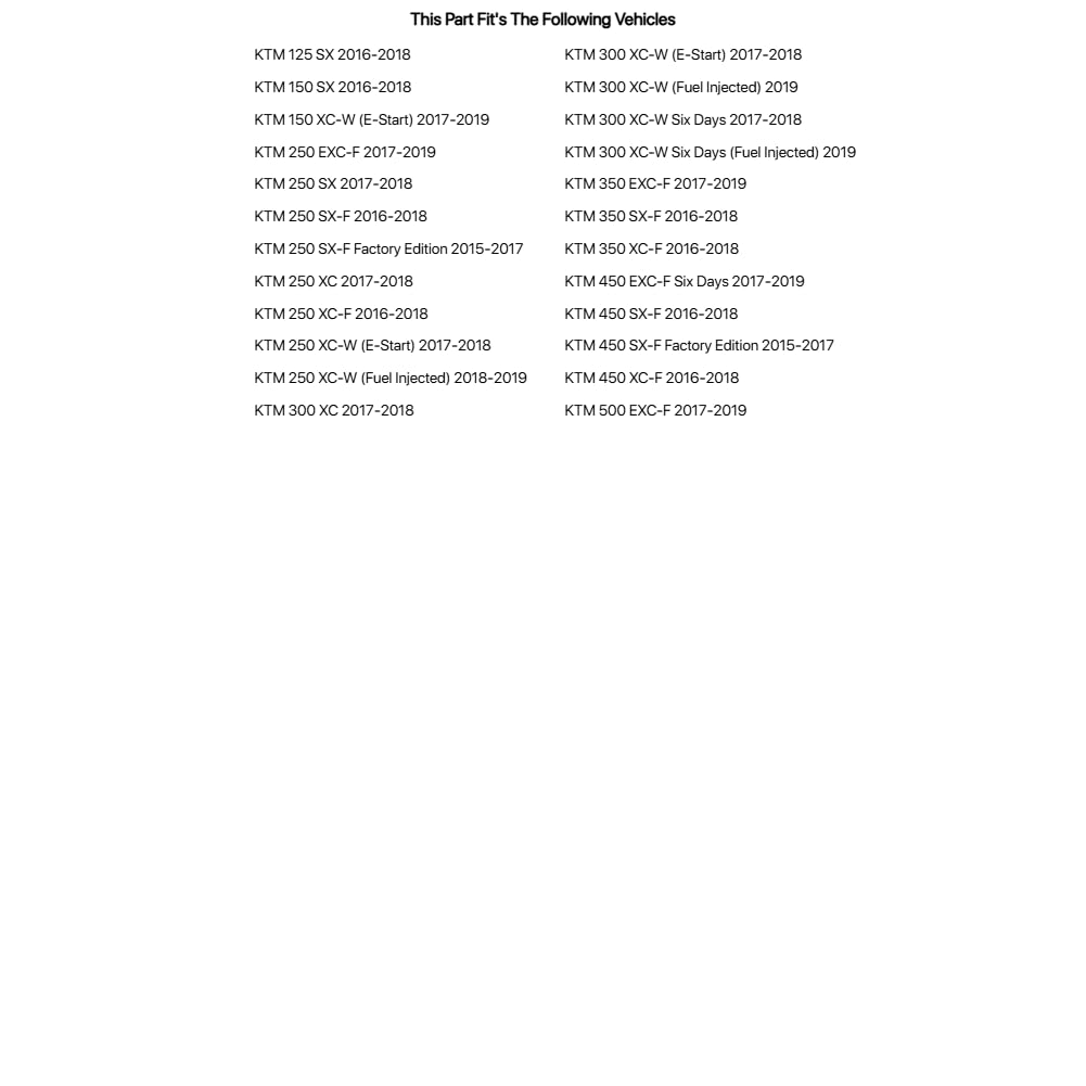 Tusk Grab Handle Black Compatible with KTM 300 XC-W 2017-2019/250 XC-W 2018-2019/350 XC-F 2016-2018/500 EXC-F 2017-2019