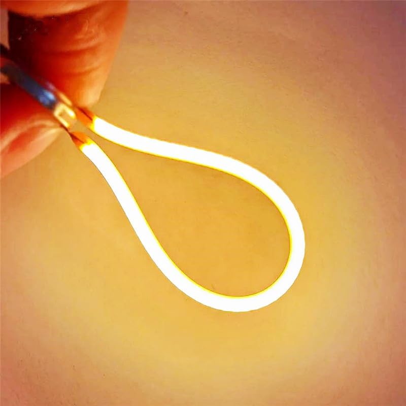 Elastyczna dioda LED 3 V elastyczna żarówka filamentowa 130 mm 300 mm filament diody LED elastyczne części lampy do samodzielnego wykonania ręcznie robiony dekoracyjny design, ciepły żółty, 300 mm, 10