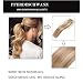 16"(40cm) Coleta Postiza Larga Pelo Natural Clip Lisa #18/613 Rubio Ceniza/Blanqueador Rubio...