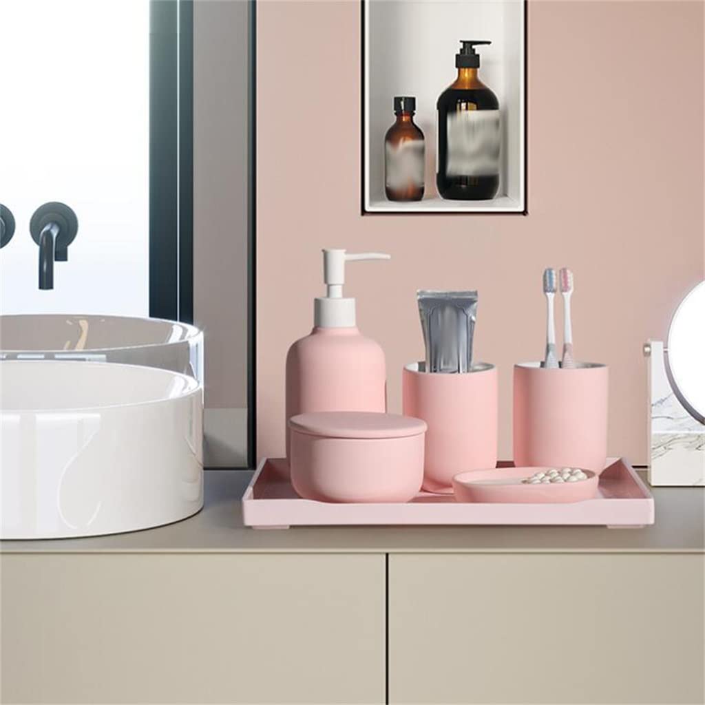 Five-piece Bathroom Toothbrush Mouthwash Cup Gift Wash Set Decoration Storage