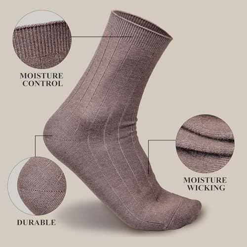 Mens Ankle Socks, Breathable Dress Socks, Casual Lightweight Soft Socks Business Socks 5Pack3