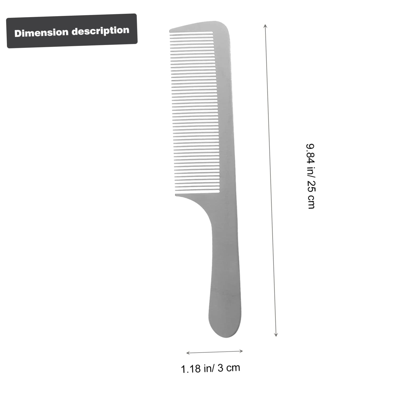 WOONEKY 3stücke Haarkamm Mit Antistatischem Friseurkamm Für Haarschneiden Und Styling Tragbarer Haarkamm Aus Edelstahl Für Männer Und Frauen Geeignet Für Friseursalons Und Kosmetik-sets