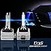 Dinghang D3S 8000K 35W Xenon HID Headlight Replacement Bulbs, High And Low Beam Hid Headlights (2pcs)