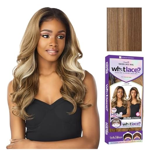 Sensationnel WHAT LACE 13x6 Wigs - Cloud 9 Synthetic Hair Hand Tied Natural Preplucked Hairline Illusion Lace Frontal Lacewig -Whatlace ZELENA (FLAMBOYAGEBLONDE)