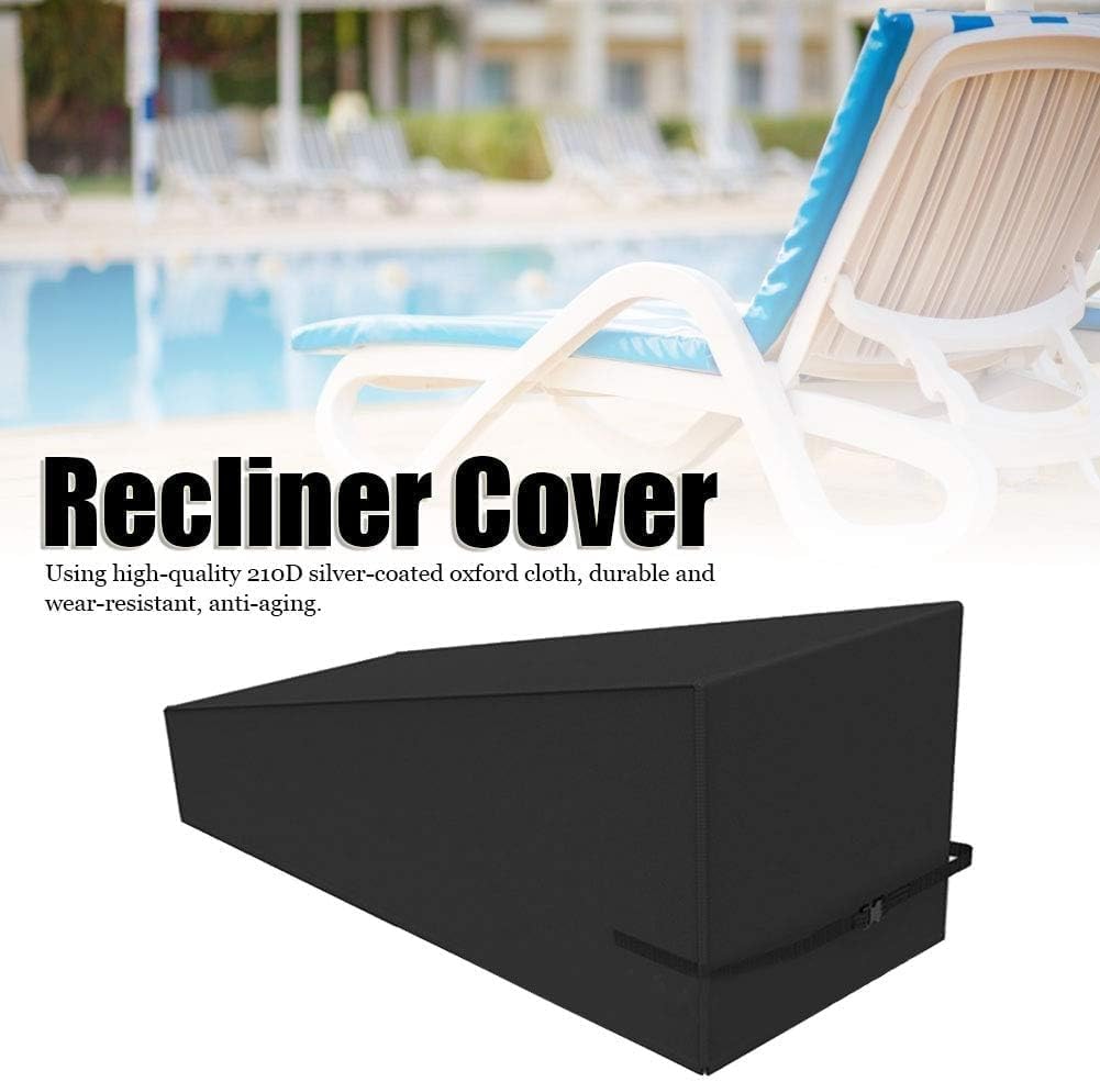 JEOZBM Patio Chaise Lounge Chair Cover, Heavy Duty Outdoor Lounge Chair Covers, Patio Furniture Covers Cover for Outdoor Courtyard Garden
