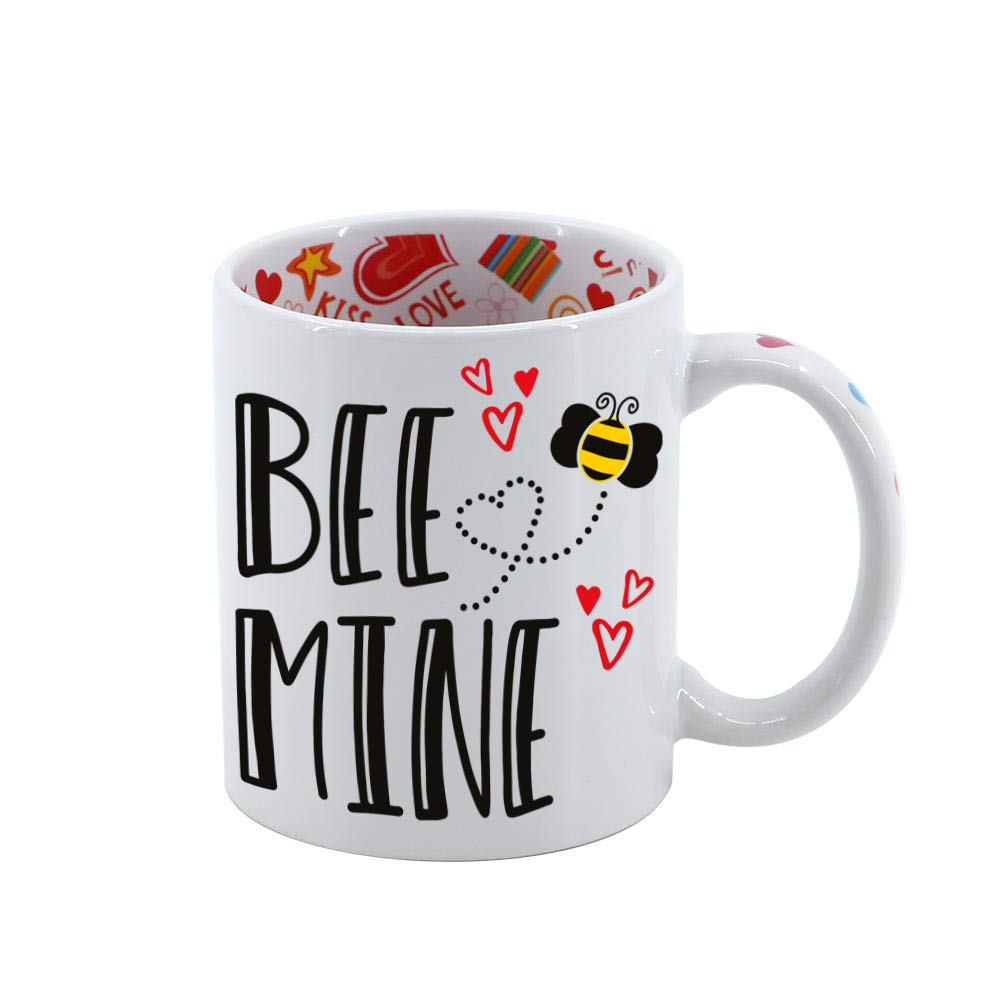 Print ManiacsValentines Day Mug His Her Love Romantic Girlfriend Boyfriend Anniversary Husband Wife Coffee Tea Cup Gift Bee Mine