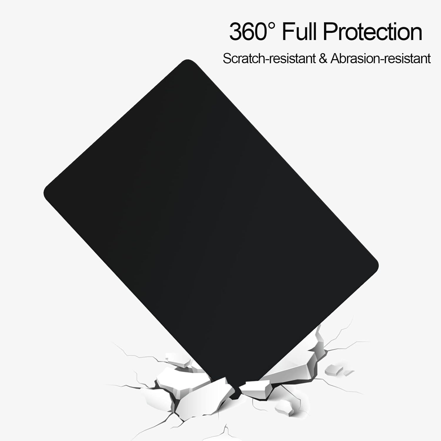 Suitable for MacBook Air 13.6 inch Case 2022 Release Model: A2681 M2 Chip, Plastic Hard Shell Case & Screen Protector & Keyboard Cover for Mac Air 13.6, Matte Black 5