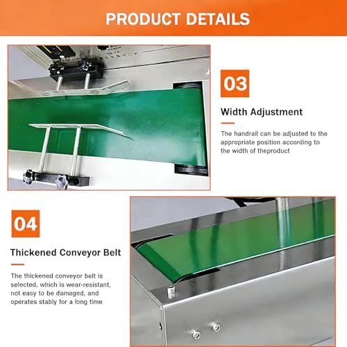 Automatic Electromagnetic Induction Bottle Cap Sealer - Adjustable Speed, Fits 2-30cm Bottles, Seals Plastic & Glass Containers 60-130mm, Continuous Operation