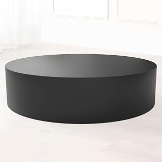 Pedestal Redondo de Madera for Maniquies Pedestal cilíndrico Blanco for Tienda de Bodas for Colecciones, maniquíes, Accesorios fotográficos(Black,40x80cm/15.7x31.5in)