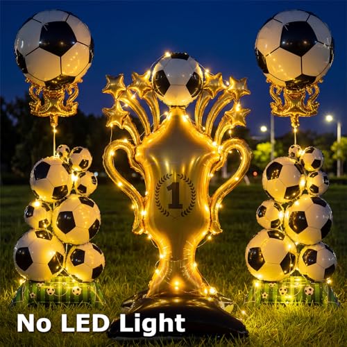 5 Pcs Soccer Balloons Party Decorations Set, Extra Large Trophy & World Cup Foil Balloons for Sports Theme Soccer Supplies/Birthday/Socoer Fans Party Decorations, 2026 World Cup Games Decor by HYXBT - Used condition - Image 8