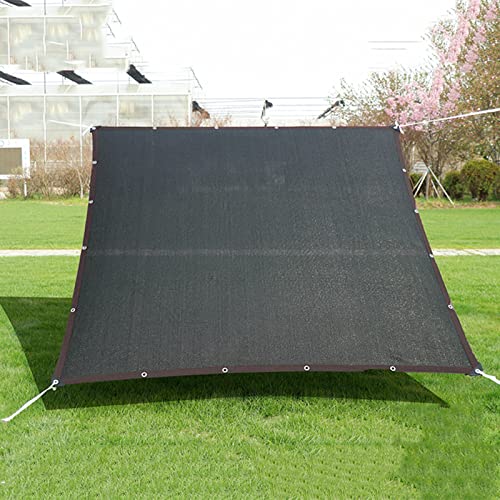 DSWZLQDXB Schattiernetz 95% Sunblock Sonnensegel Schwarz Sonnenschutzgewebe Sichtschutz Markisenschutzhüllen Schattentuch für Garten/Pflanze/Gewächshaus/Scheune/Außen/Hof/Dach,anpassbare Größe (3×7m)