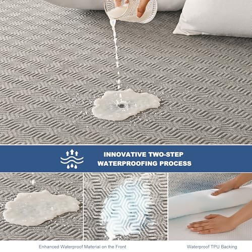 Protège-matelas King Size 100% imperméable en tissu doux de qualité supérieure - 3
