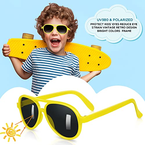 TOODOO 36 Packs Kid Sunglasses Party Favors Plastic Sunglasses for Kids Neon Sunglasses for Children kids sunglasses bulk colored Graduation Sunglasses for Birthday Party Supplies Bag Fillers4