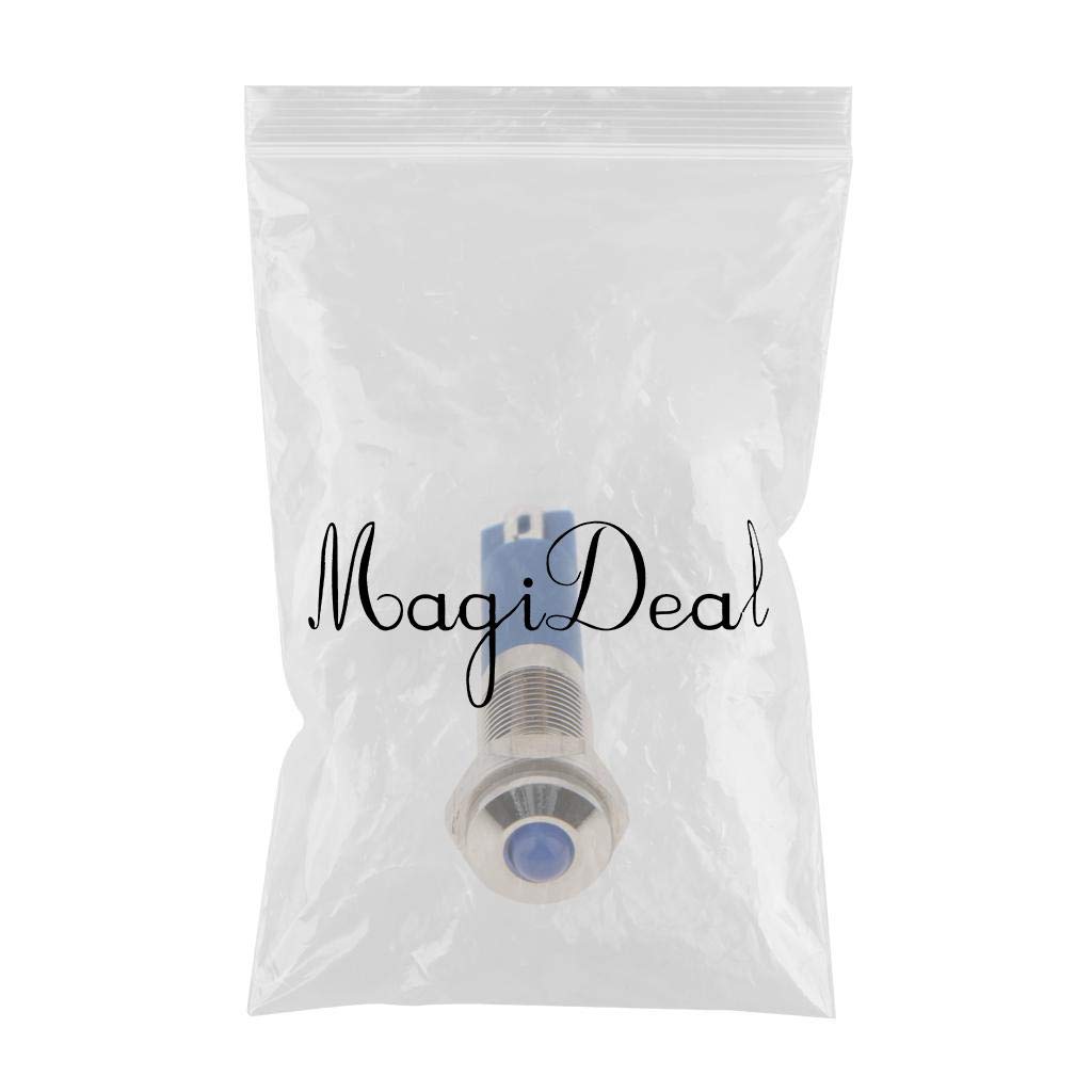 6mm 12V IP67 Waterproof LED Metal Indicator Blue Light Lamp Type A (73003489KSH)-image-29