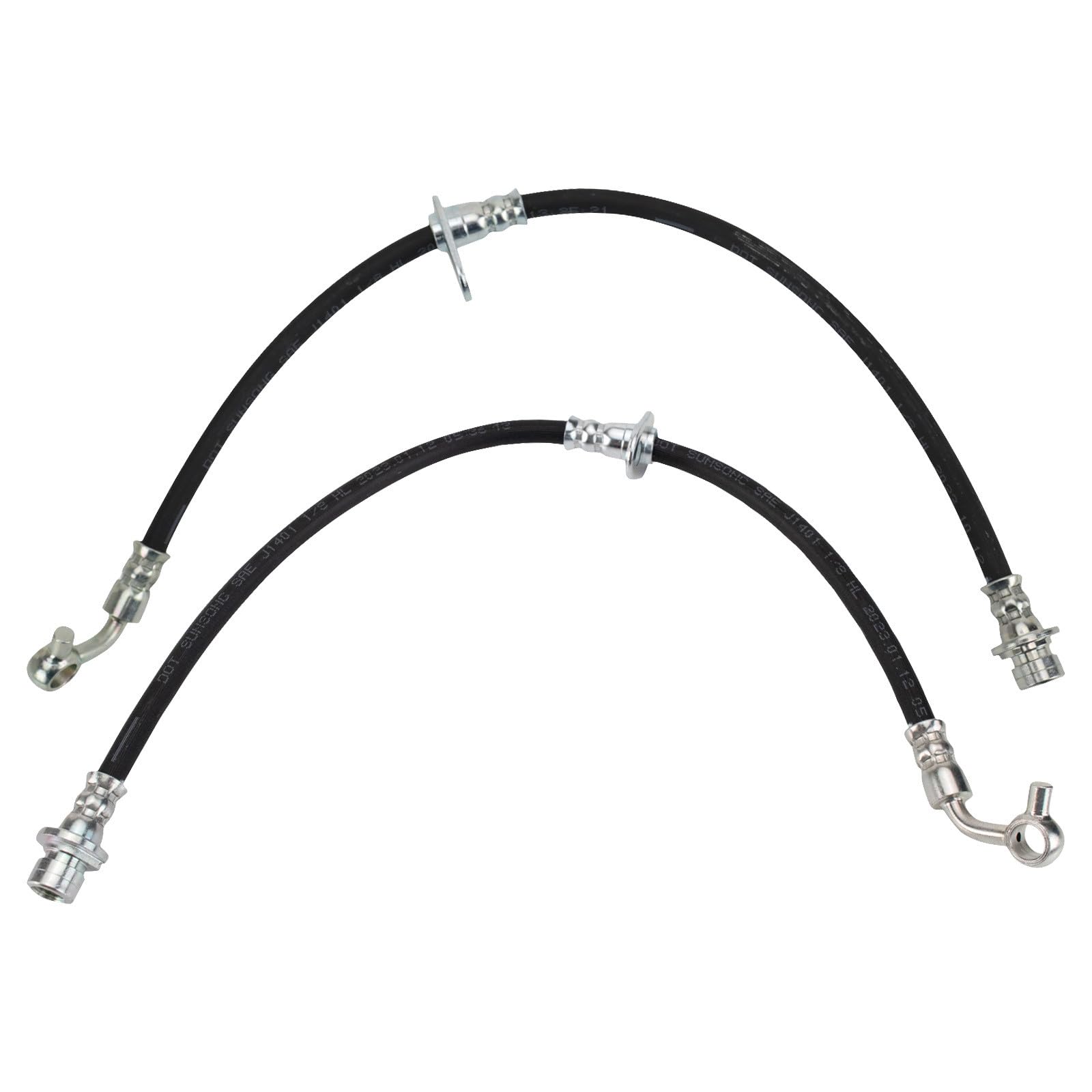 TRQ Rear Brake Hose Set