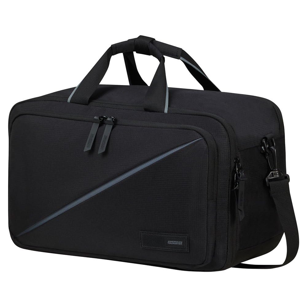 American Tourister Take2Cabin - Borsa da viaggio 3 vie Ryanair, 40 cm, 25 L, Nero (Black)