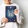 Crystal Art Diamond Painting Notebook - Lunar Wolf - Create a Sparkling Notebook Cover Using Crystals - for Ages 8 and up #3