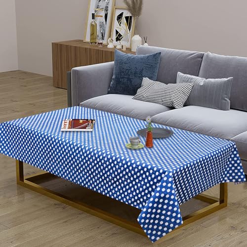 Image of Dakshya Industirs PVC Waterproof Table Cover 36x54 Inch Floral Printed Center Table Cover Washable Plastic Table Sheet Oilproof Dining Table Cover for Coffee Table Living Room Home (Floral Shine)