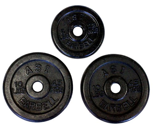 Ader Regular Black Weight Plates- (10lb, 5lb) Pair of Each