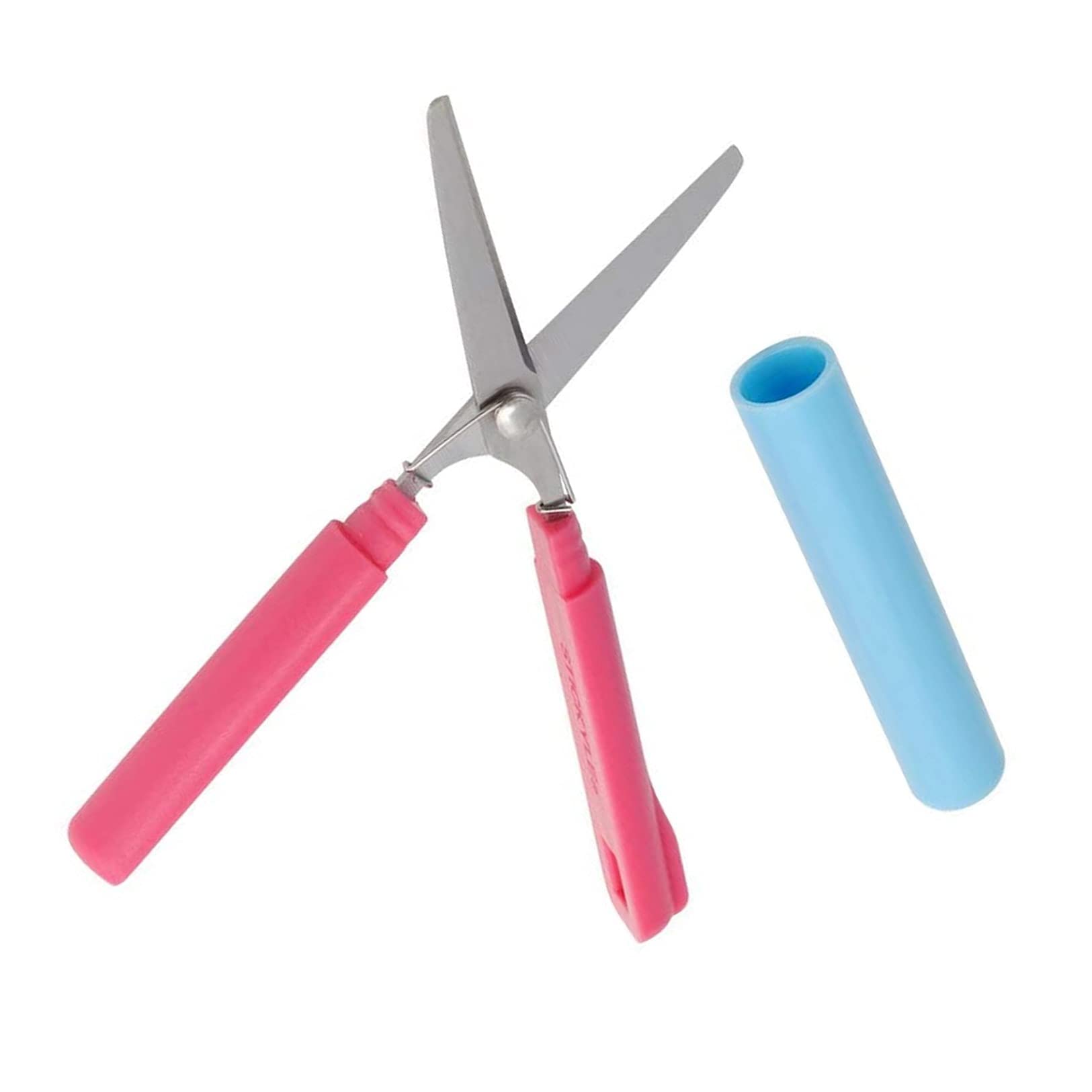 SUN-STARSTICKYLE Scissors (Compact) [Vivid Pink x Blue] (Japan Import) S3717461