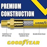 Goodyear 10329 6' x Rubber Whip Hose Yellow Air, 3/8 in. by 6 ft. 250 PSI - Image 2