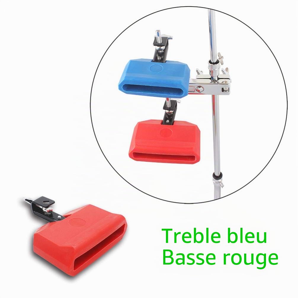 Jam Block Plastic Latin Percussion Block Kit Instrument Musical Drum & Percussion Accessoires (Bleu)