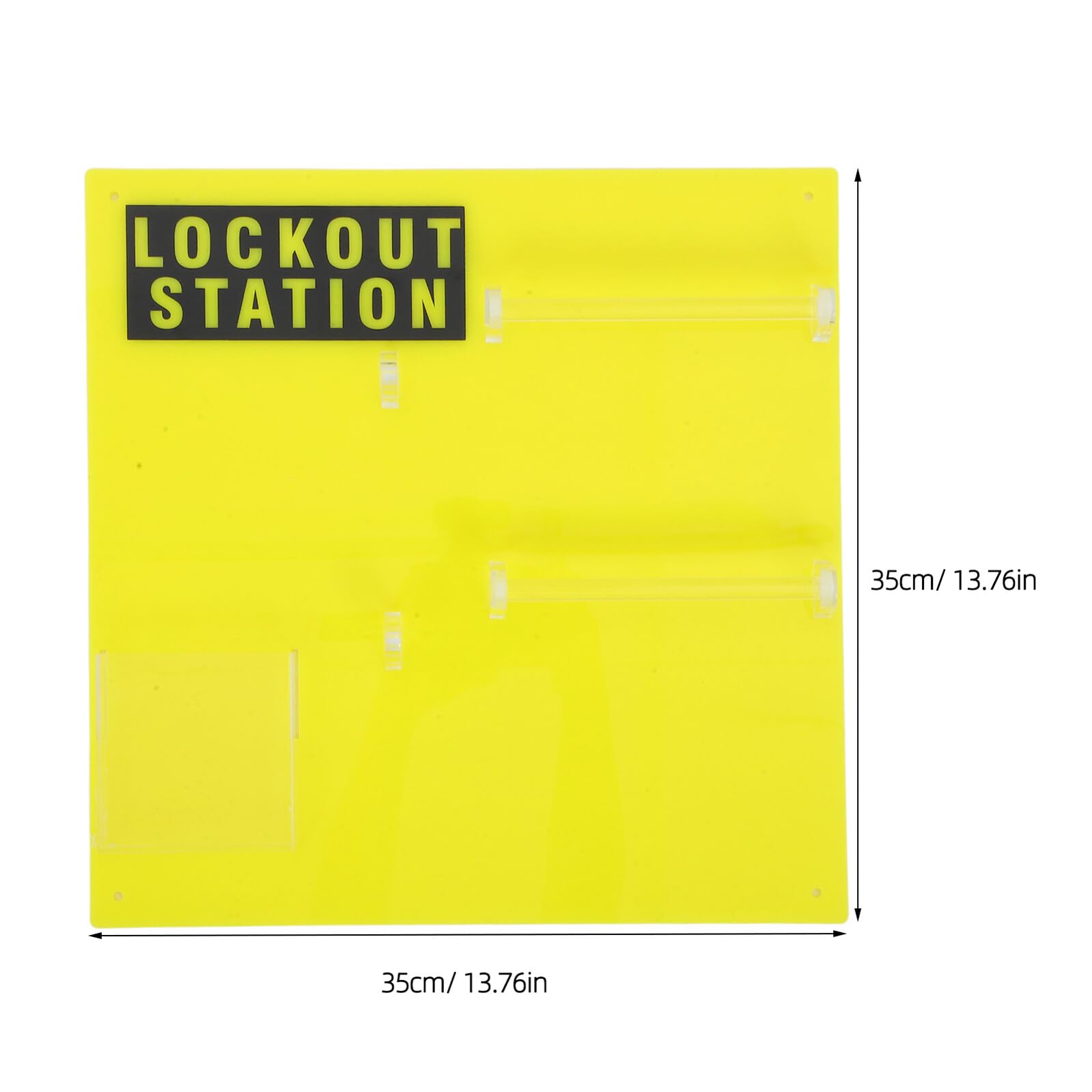 LIFKOME Estación de Bloqueo Industrial para Montaje en Pared, Kit de Cerradura Resistente Organizador de Seguridad y Soluciones de Etiquetado para Protección y Almacenamiento en Entornos