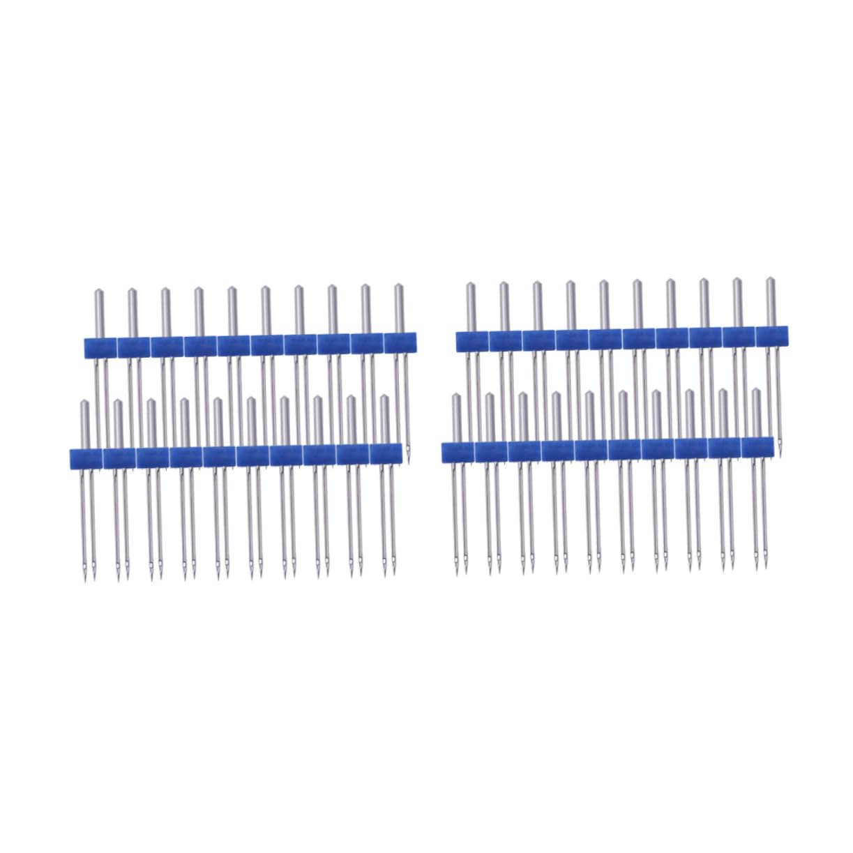 Aghi Doppia Punta per Macchina da Cucire Blu 3mm 100 Pezzi