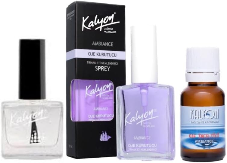 Kalyon Oje 200 + Oje Kurutucu Sprey 17 Ml + Oje Çözücü