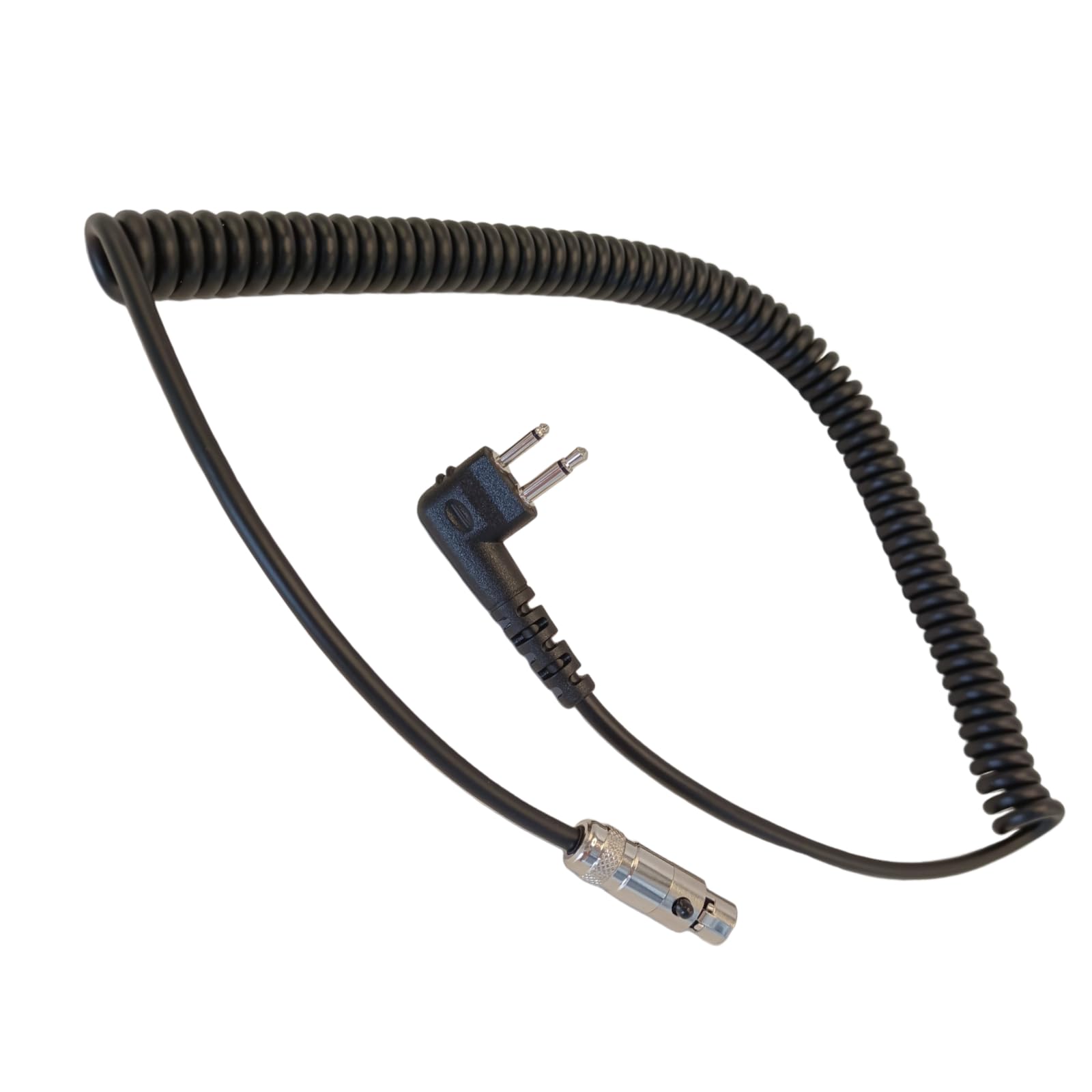 Bumooby CC-MOT 2-Pin to 5-Pin Coil Cord Cable for M1 Motorola Standard,HYT, Black Box Radio, and Speedcom Two Way Handheld Radios and Headsets