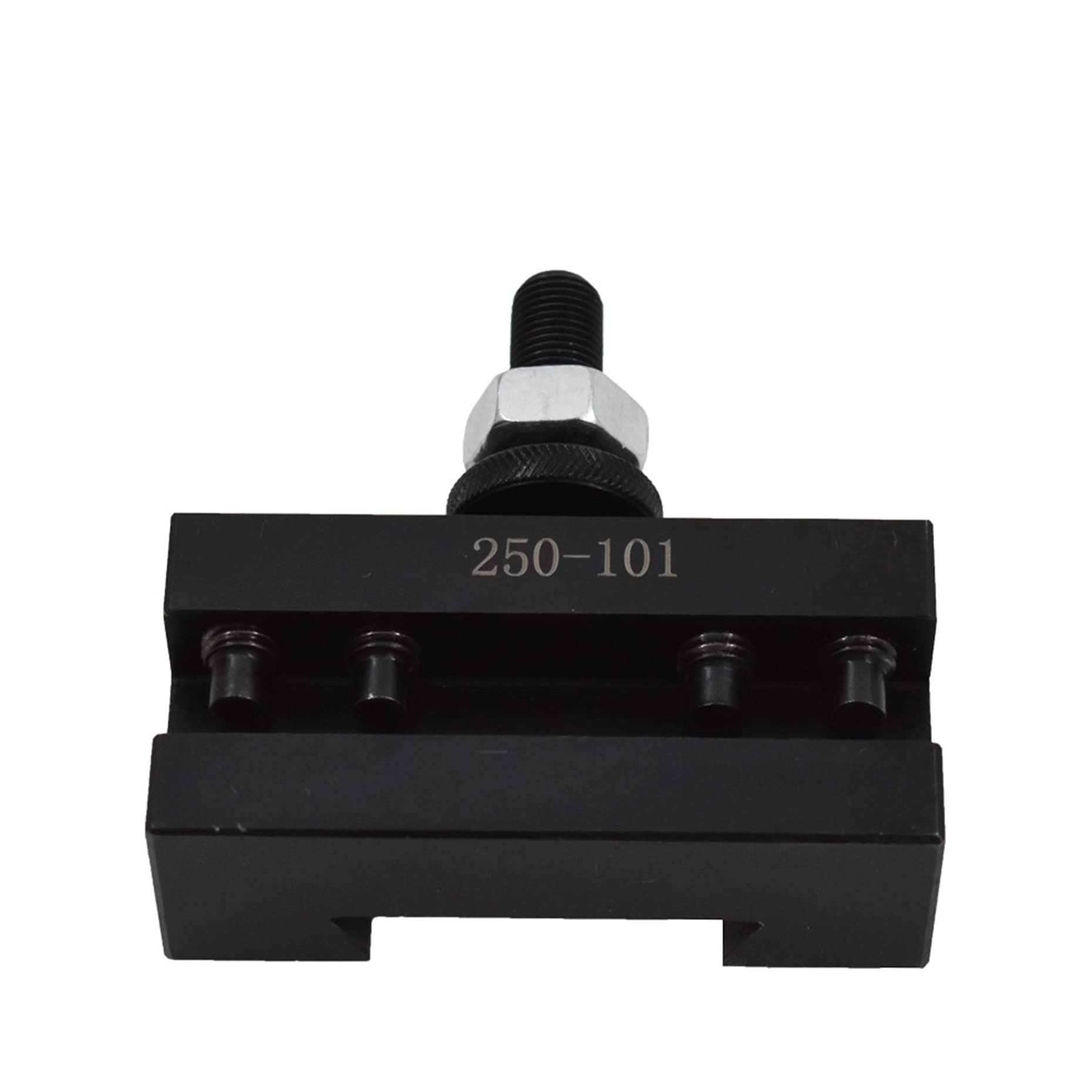 4-Piece AXA 250-101 Quick Change Lathe Tool Post Holder Set – Fits 250-100/111 Tool Posts, 12" Swing