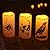 Homemory Halloween Candles, Color Changing Flameless Candles, Battery Opeated Candles, Outdoor Waterproof Plastic Candles with Remote and Timers, Skull, Crow, Spider, 13 Colors, Set of 3
