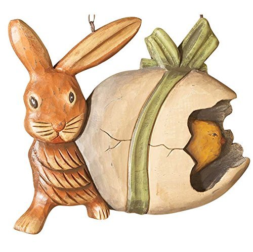 Hanging Rabbit with Egg Replacment