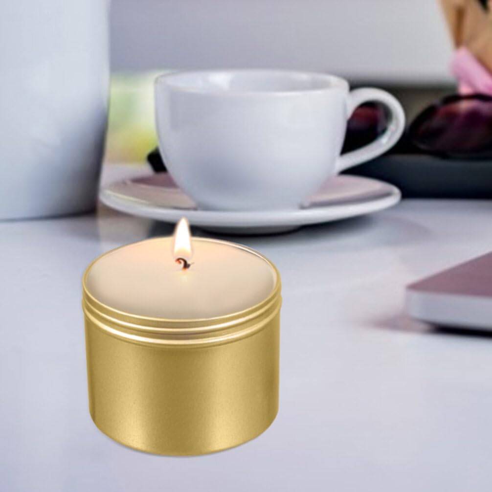 Travel Essential Oil Containers 6pcs Aluminum Alloy Empty Cans for Diy Candles Cream