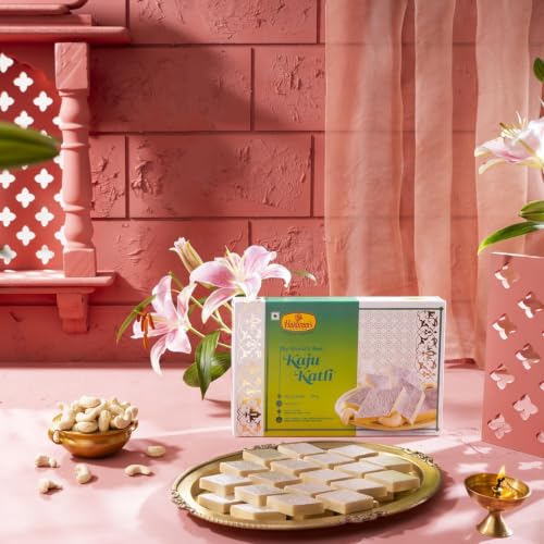 Image of Haldiram's Nagpur Kaju Katli 250g Rich Cashew Mithai Barfi | Traditional Indian Sweet Treat for Gifting & Celebrations