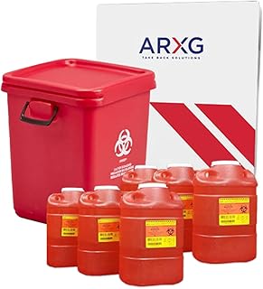 28gal (1PK) and 2gal (6PK) Mail-in Take Back Sharps Containers with Destruction Services for Safe & Environmentally-Respon...