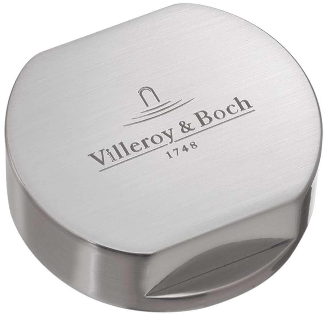 Villeroy & Boch capuchon excentrique, accessoire de cuisine, couvercle bouton excentrique en laiton, capuchon commande tournante pour évacuation d’évier, pièce détachée cuisine, rond