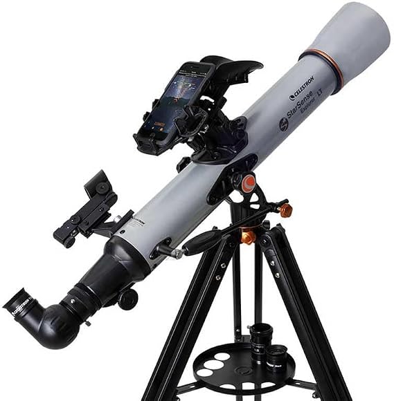Celestron StarSense Explorer LT 80AZ App-Enabled Telescope 80mm Refractor with Smartphone Dock & StarSense App iPhone & Android Compatible Easy-to-Use for Beginners