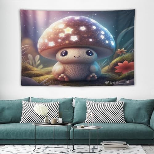 Tapisserie murale champignon grand format pour habiller un mur vide