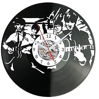 EVEVO The Beatles Disque Vlnyle Disques Vinyliques Horloges Murales Vinyle Record Mur l’horloge Créatif Classique… - Les Beatles, Paul McCartney, John Lennon, RIngo Starr, George Harrison EVEVO The Beatles Disque Vlnyle Disques Vinyliques Horloges Murales Vinyle Record Mur l'horloge Créatif Classique… – Image 2